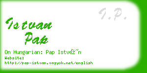 istvan pap business card